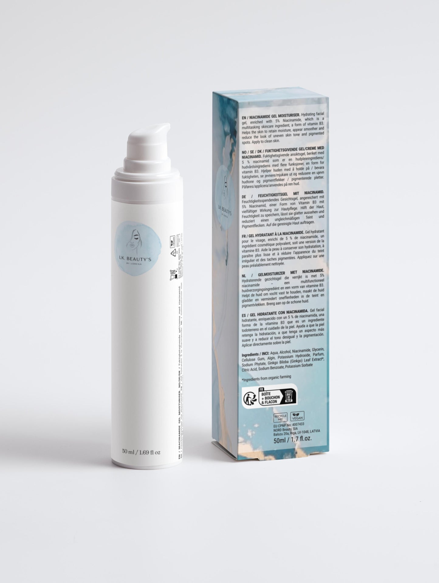 Feuchtigkeitsgel mit Niacinamid