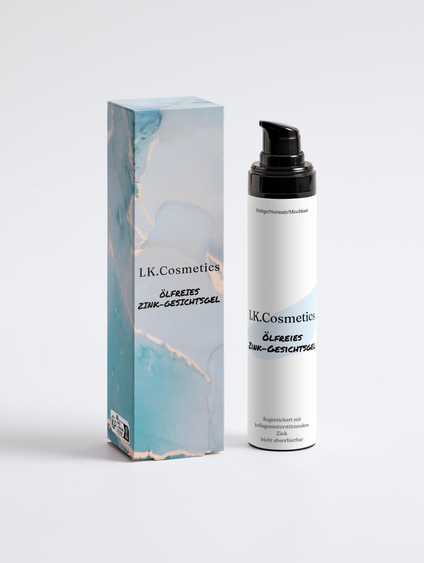 Ölfreies Zink-Gesichtsgel